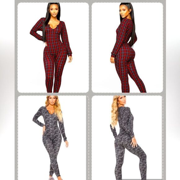 Fashion Nova Pants - Where’s My Coffee Jumpsuit Bundle Size Medium Worn Once.